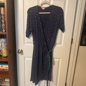 Lilly Pulitzer Arina Wrap dress with button print